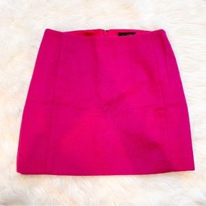 The Limited Bold Bright Hot Pink Magenta Wool High Waist Skirt